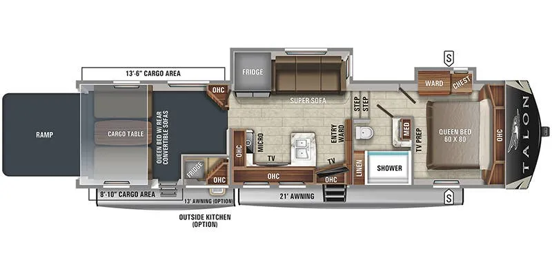 Jayco Talon 385T floor plan