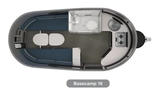 2018 airstream Basecamp 16 - Floor plan