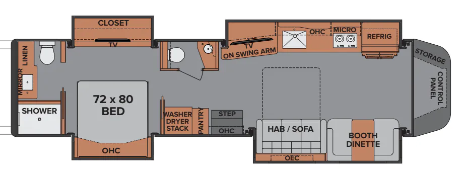 Renegade RV Ikon i4534RQ floor plan