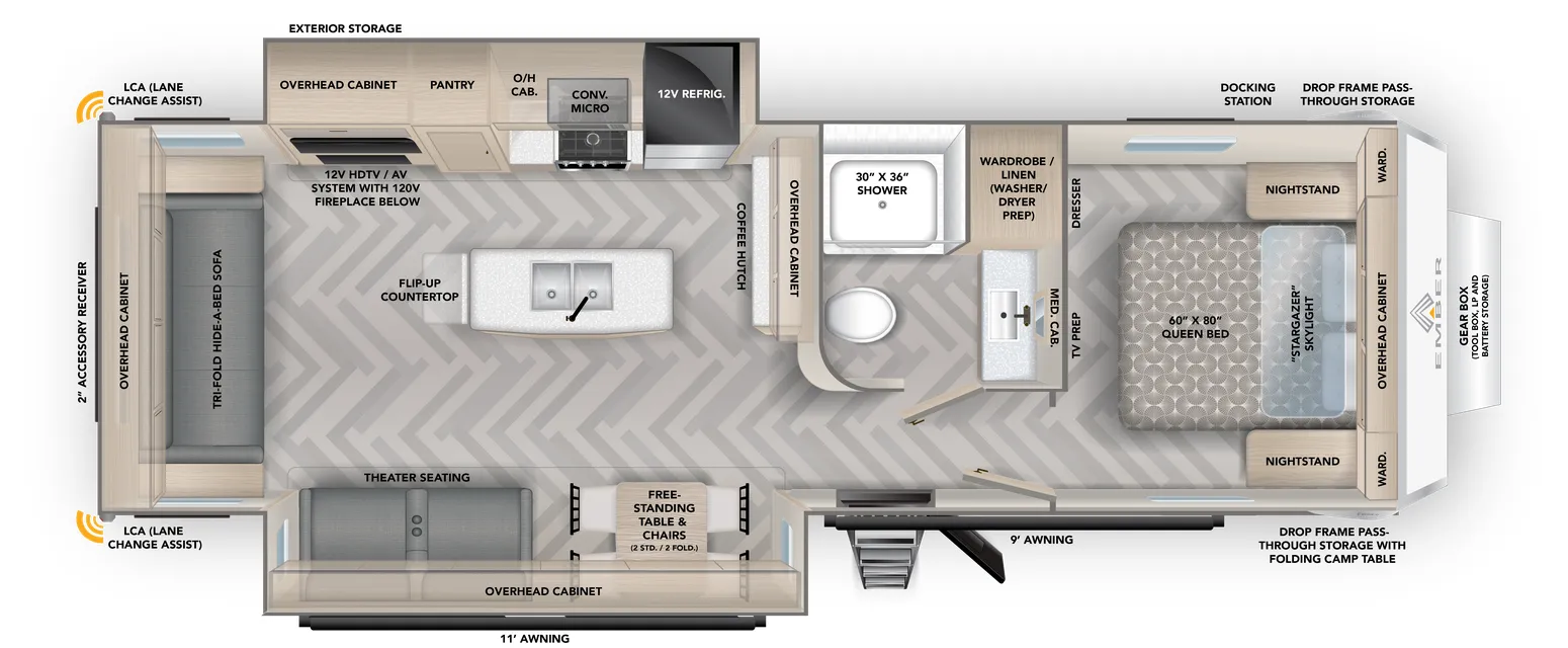 Ember RV Touring Edition 29RS floor plan