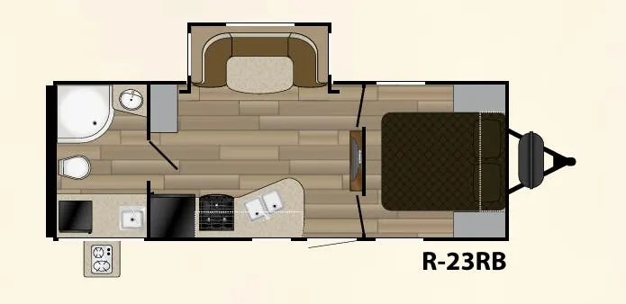 Cruiser RV Radiance 23RB floor plan