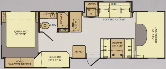 Fleetwood Jamboree Sport 31D floor plan