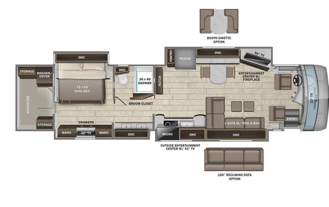 Entegra Coach Cornerstone 45Z floor plan