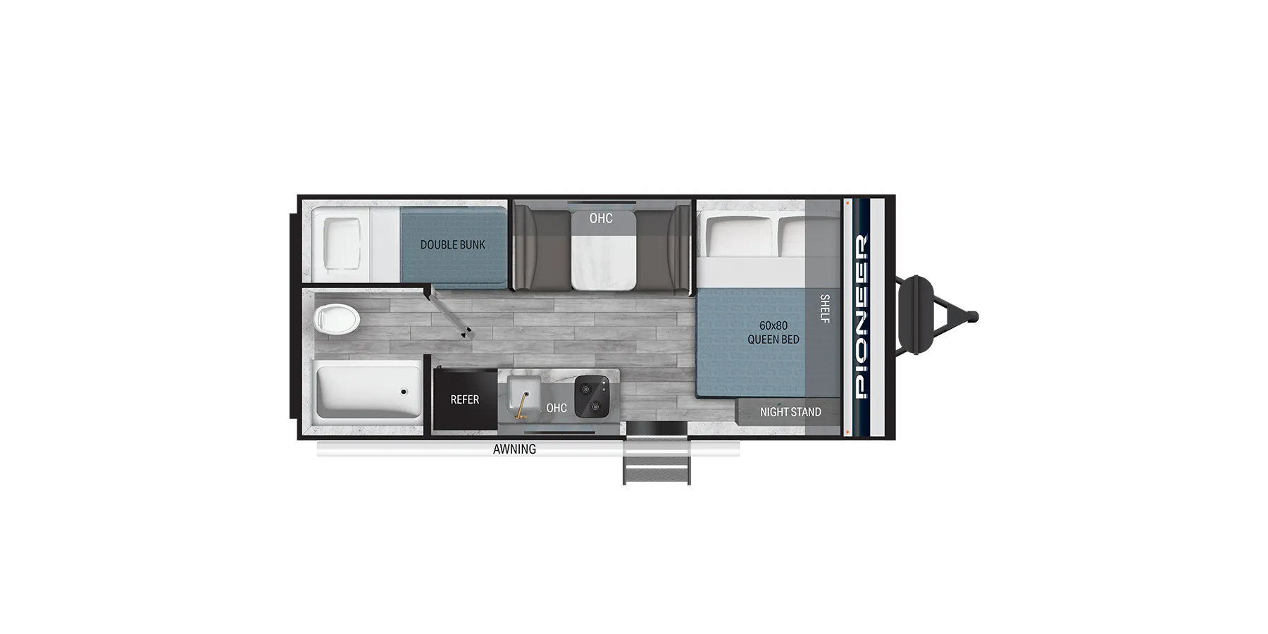 Heartland Pioneer PI 17BH floor plan