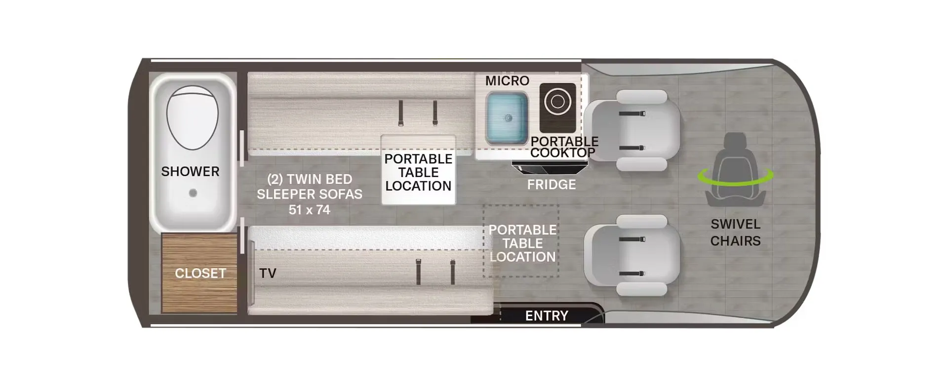 2027 Thor Motor Coach Talavera 1930 - Floor plan