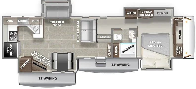 Prime Time Sanibel 3702WB floor plan