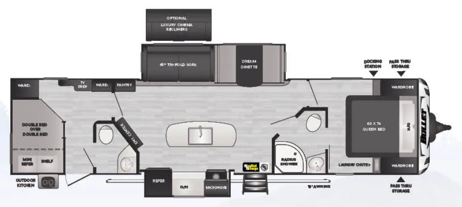 Keystone Bullet 330BHS exterior