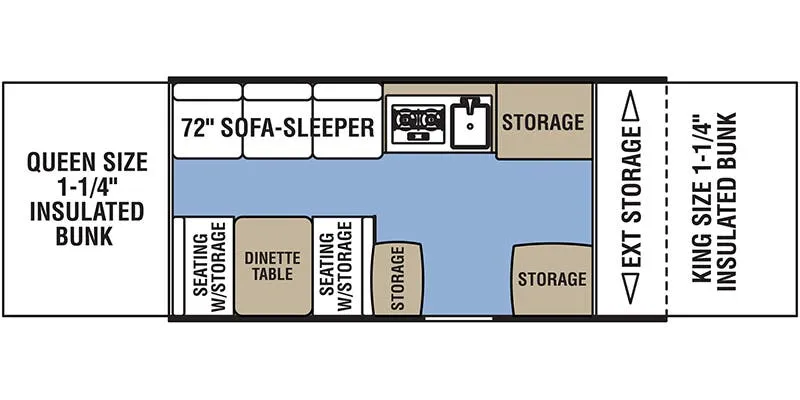Coachmen Viking Epic 2405 ST floor plan