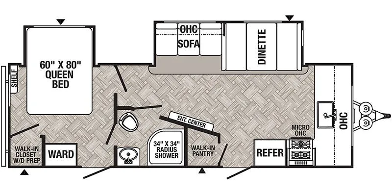 2022 Palomino Puma 26FKDS - Floor plan
