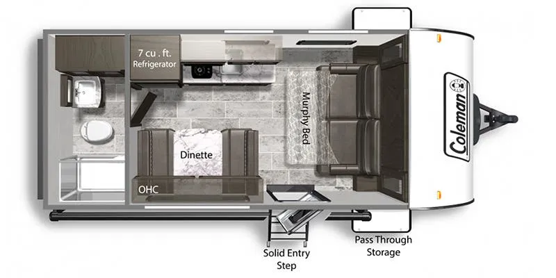 Dutchmen Coleman Light LX 1705RB floor plan