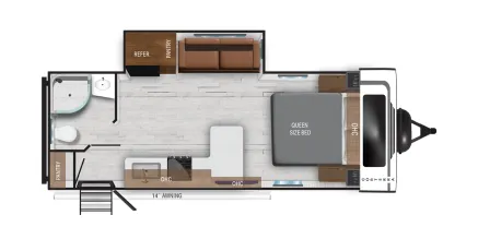 Heartland Corterra 22.1 RB floor plan