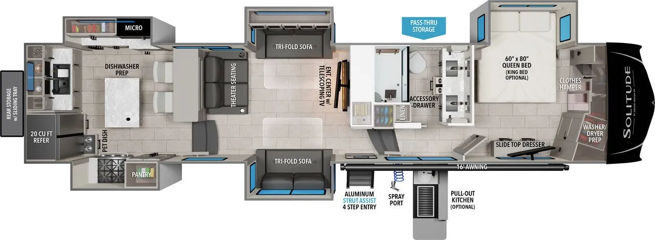 Grand Design Solitude 390RK floor plan