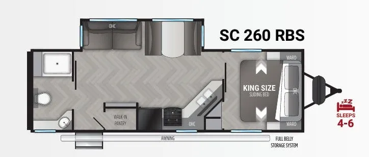 Cruiser RV Shadow Cruiser 260RBS floor plan