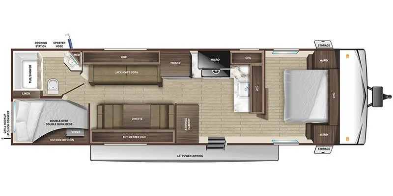 Highland Ridge Open Range Conventional 27BHE floor plan