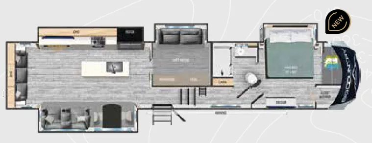 Heartland Big Country 3900MO floor plan
