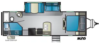Heartland Mallard M26 floor plan