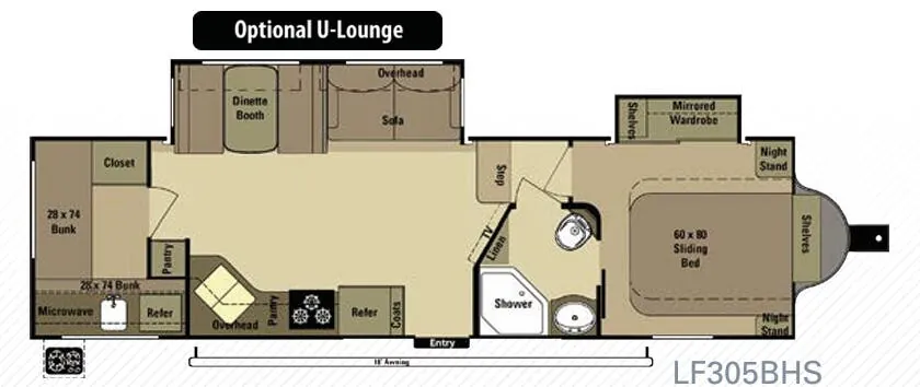 Highland Ridge Open Range Light LF305BHS floor plan