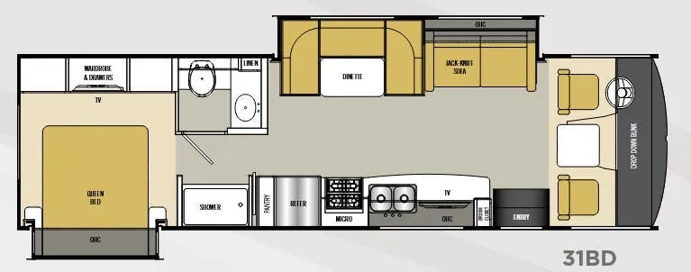 Coachmen Pursuit 31BD floor plan