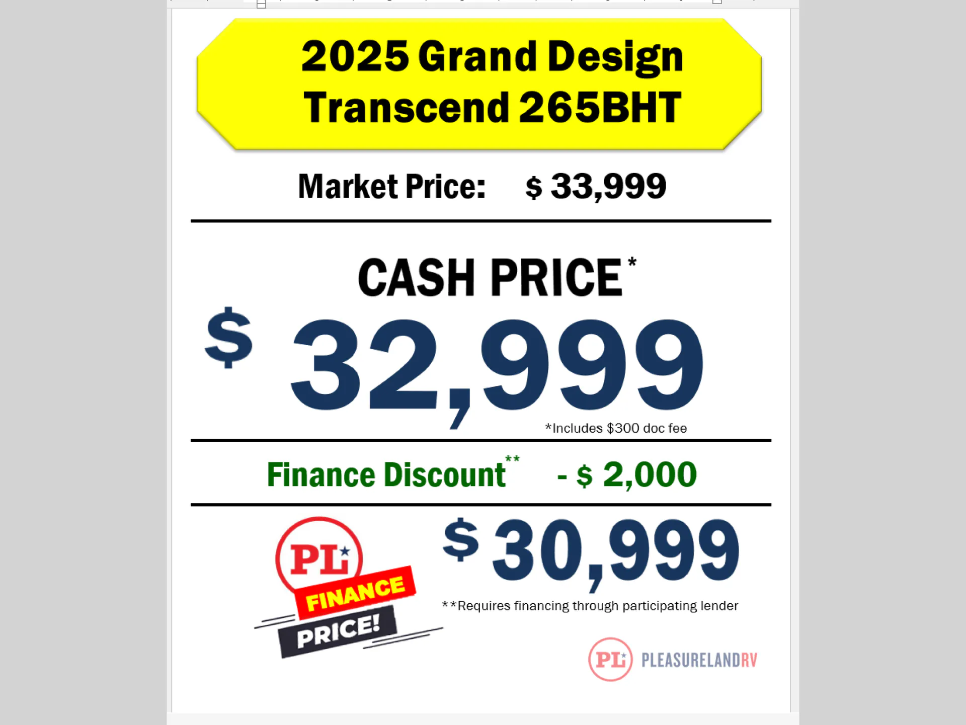 2025 Grand Design Transcend 265BHT - Photo 2