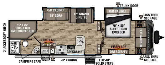 Venture RV SportTrek Touring Edition STT312VBH floor plan