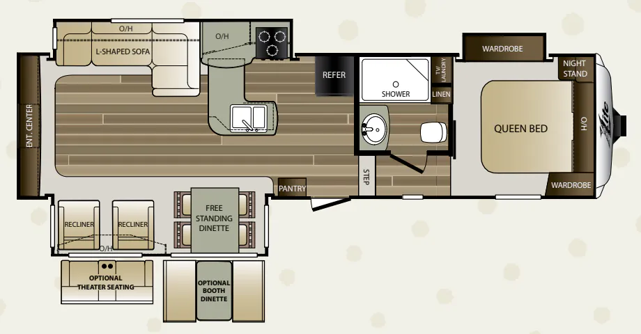 Keystone Cougar XLite 29RES floor plan