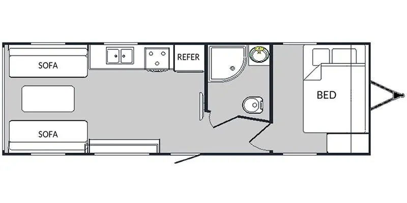 2021 Genesis Supreme Wanderer 24FSWL - Floor plan