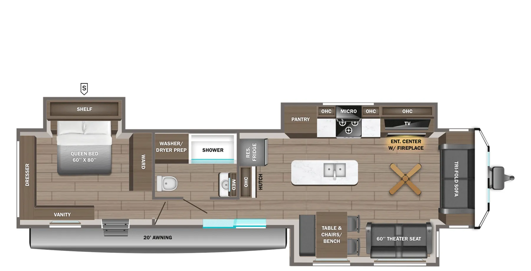 2026 Jayco Jay Flight Bungalow 401FLTS DS - Floor plan