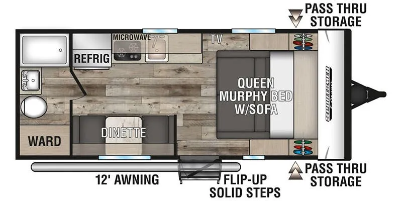 K-Z Sportsmen Classic 170MB floor plan