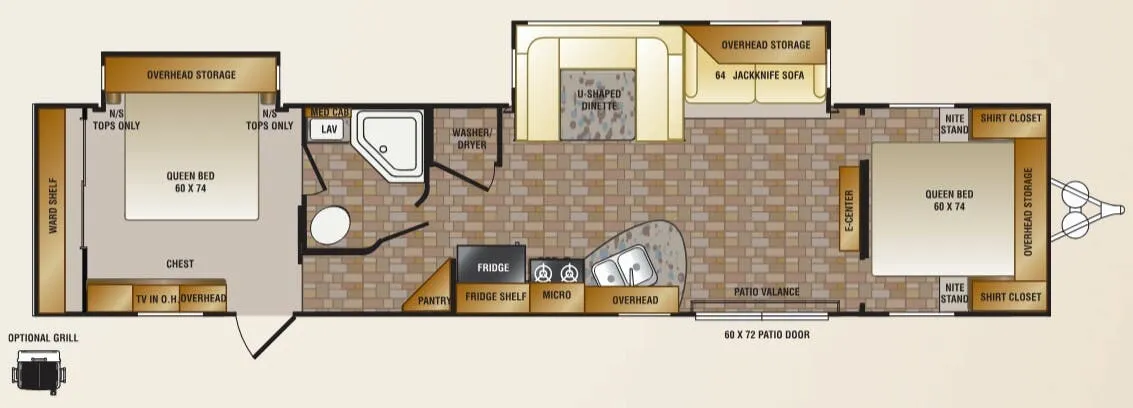 CrossRoads Zinger ZT39DB floor plan