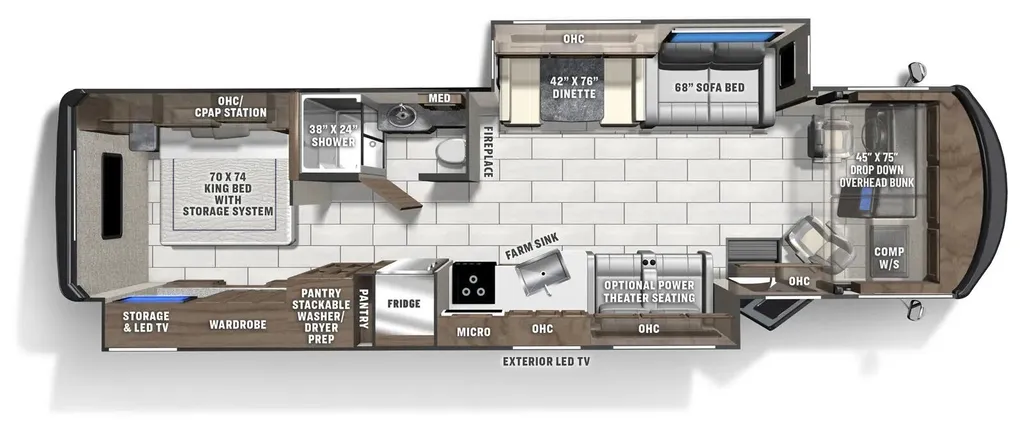 2026 Coachmen Encore 355DS floor plan