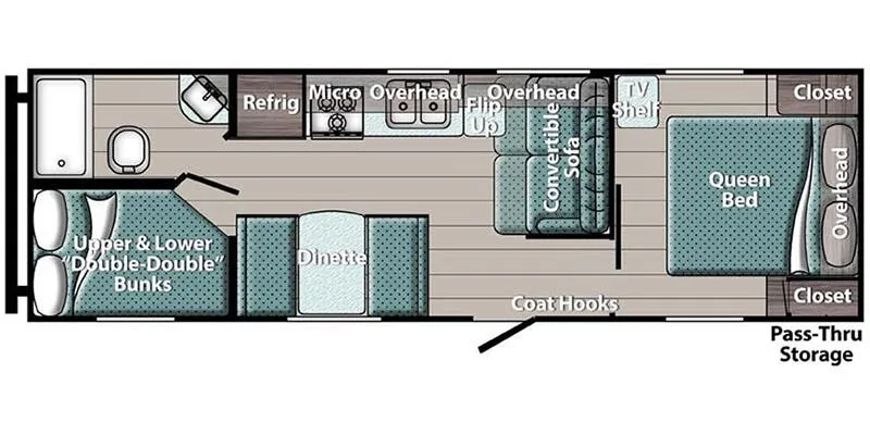 2026 Gulf Stream Conquest Ultra-Lite 26BHG - Floor plan