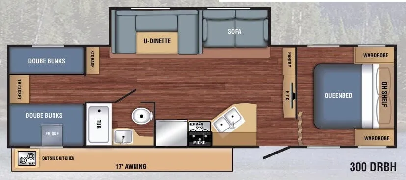 Braxton Creek LX 300DRBH floor plan
