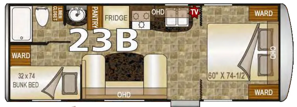 2019 NORTHWOOD NASH 23B - Floor plan