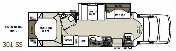 Coachmen Concord 301 SS floor plan
