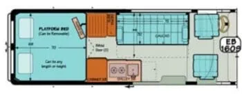 Sportsmobile Sprinter EB 160s floor plan