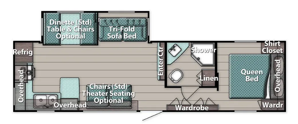 Gulf Stream Trailmaster Supreme 295SBW floor plan