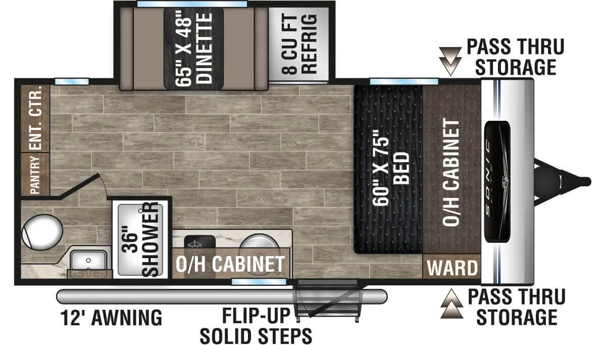 Venture RV Sonic Lite SL169VMK floor plan