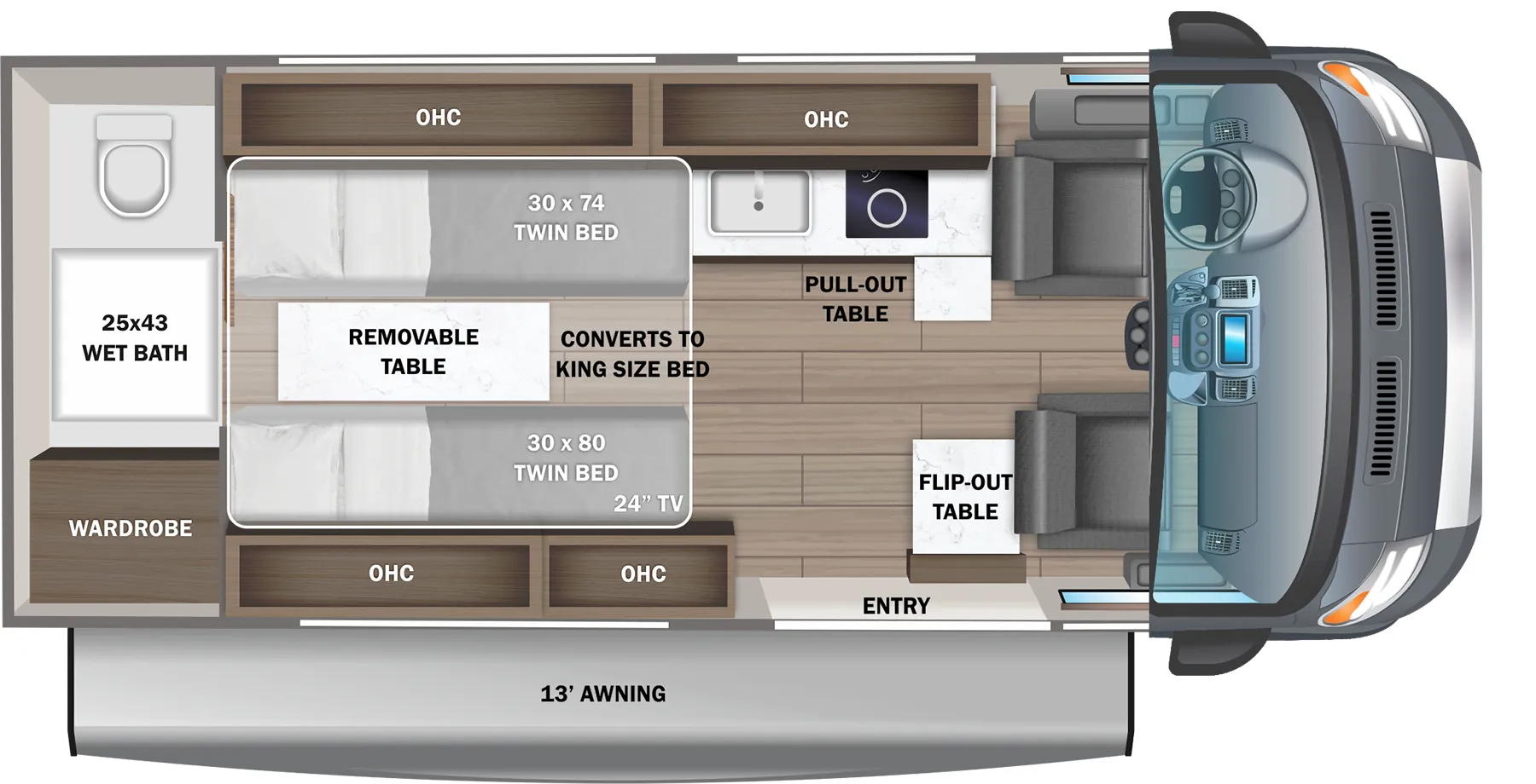 Jayco Swift Li 20TL floor plan