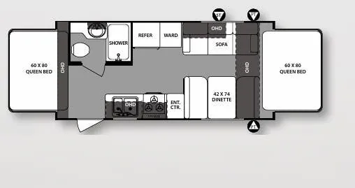 Forest River Surveyor 192T floor plan