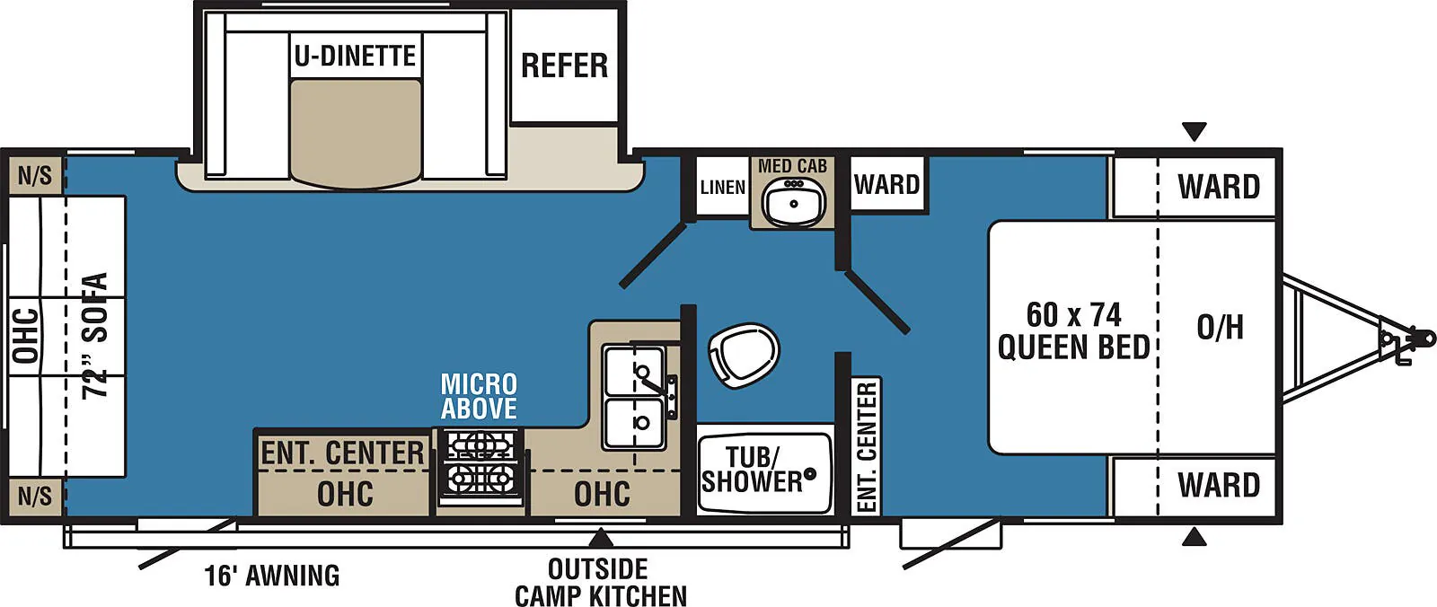 Coachmen Clipper 272RLS floor plan