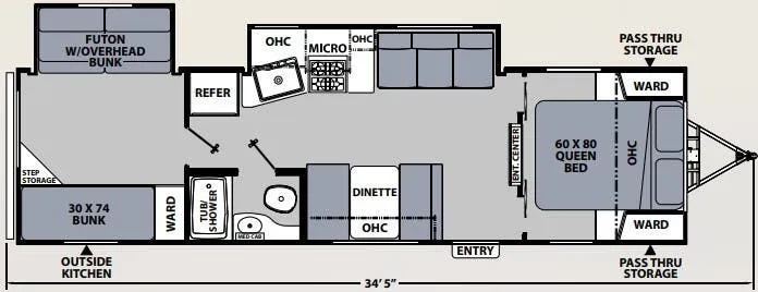 2023 Coachmen Apex Ultra-Lite 300BHS - Floor plan
