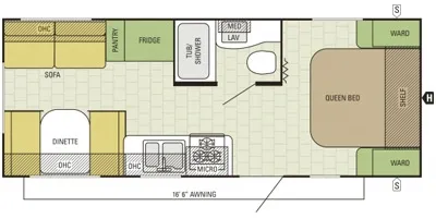 2017 Starcraft Ar-onemaxx 21FB - Floor plan