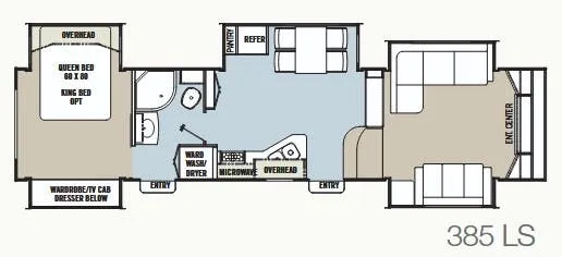 Coachmen Brookstone 385 LS floor plan