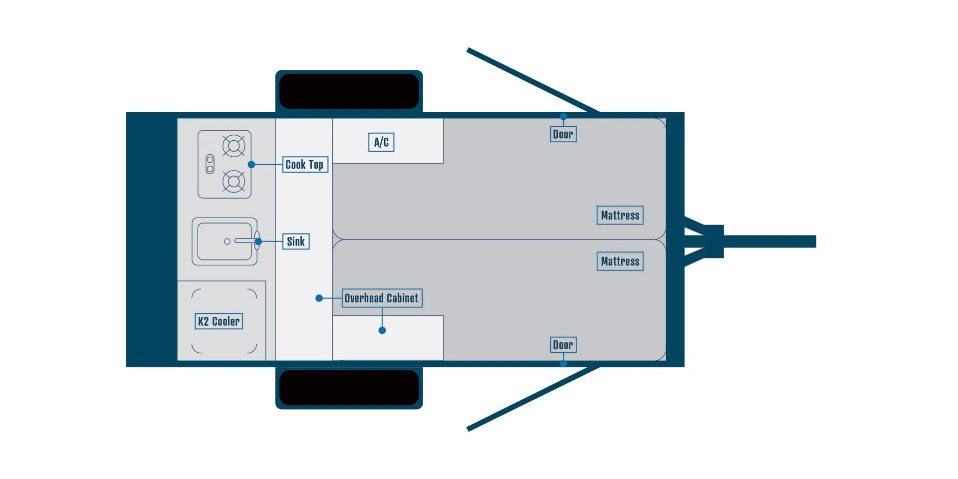 2026 Bontrager Outdoors Compact 10HD - Floor plan