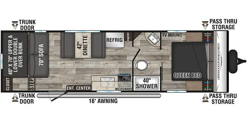 K-Z Sportsmen SE 270BHSE floor plan