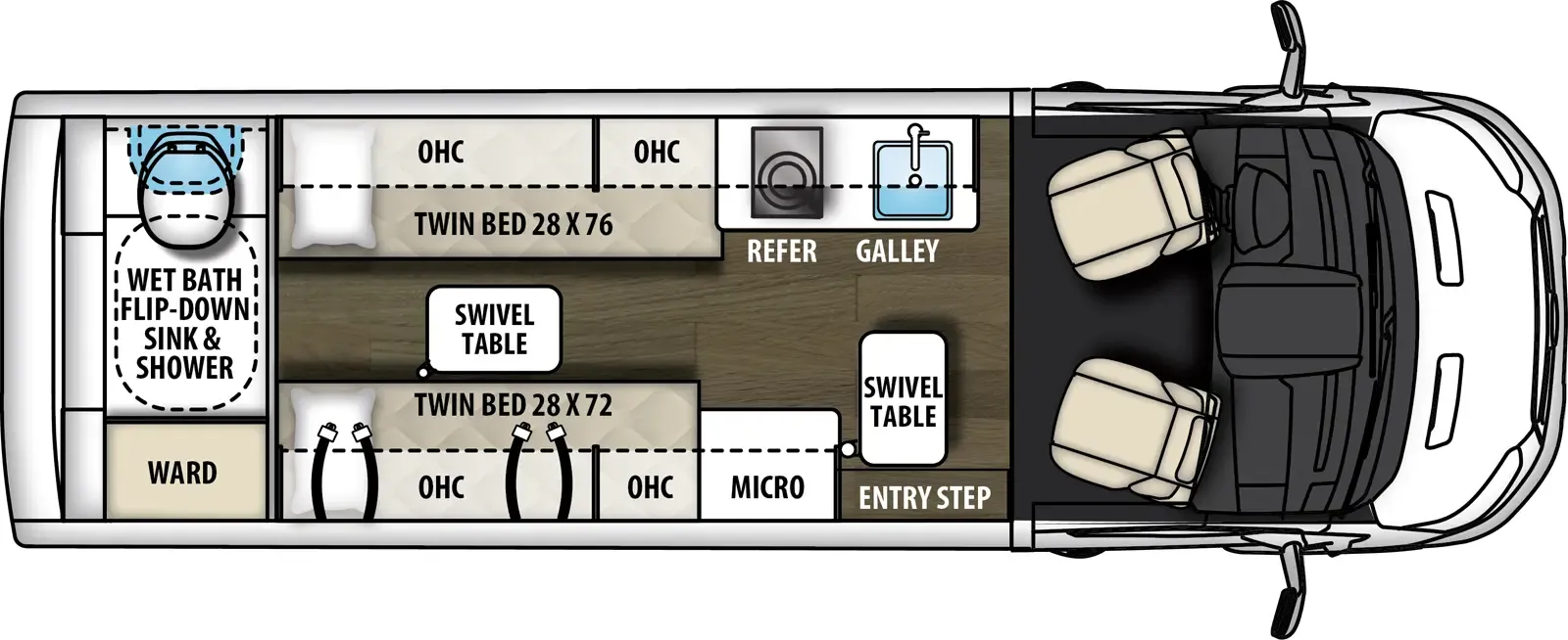 2026 Coachmen Beyond 22RB - Floor plan