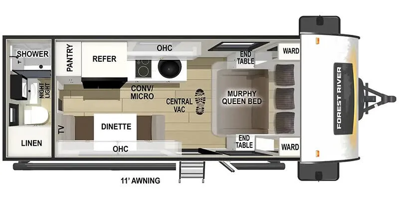Forest River R-Pod RP-192 floor plan