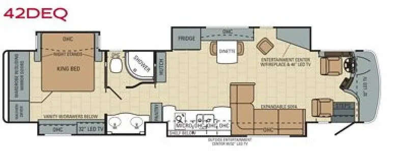 Entegra Coach Anthem 42DEQ floor plan
