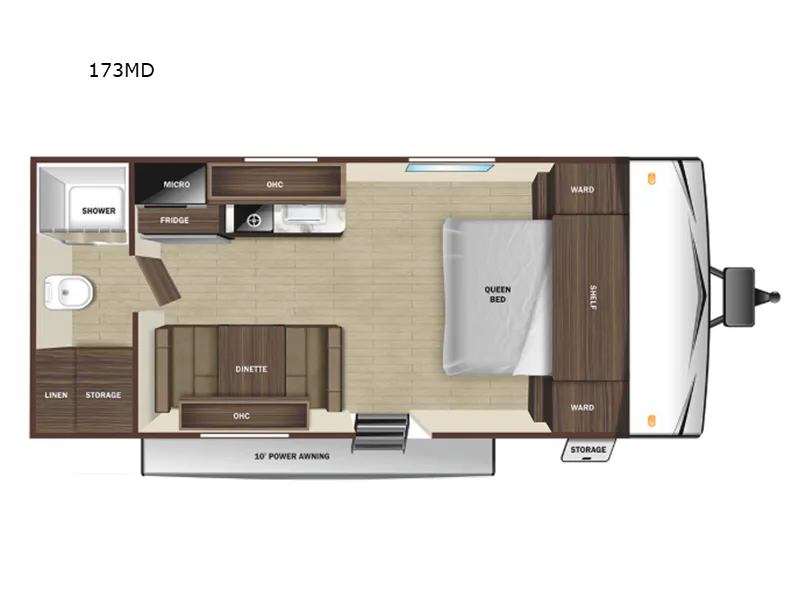 2026 Highland Ridge Open Range Colt CTR Edition 17QB floor plan
