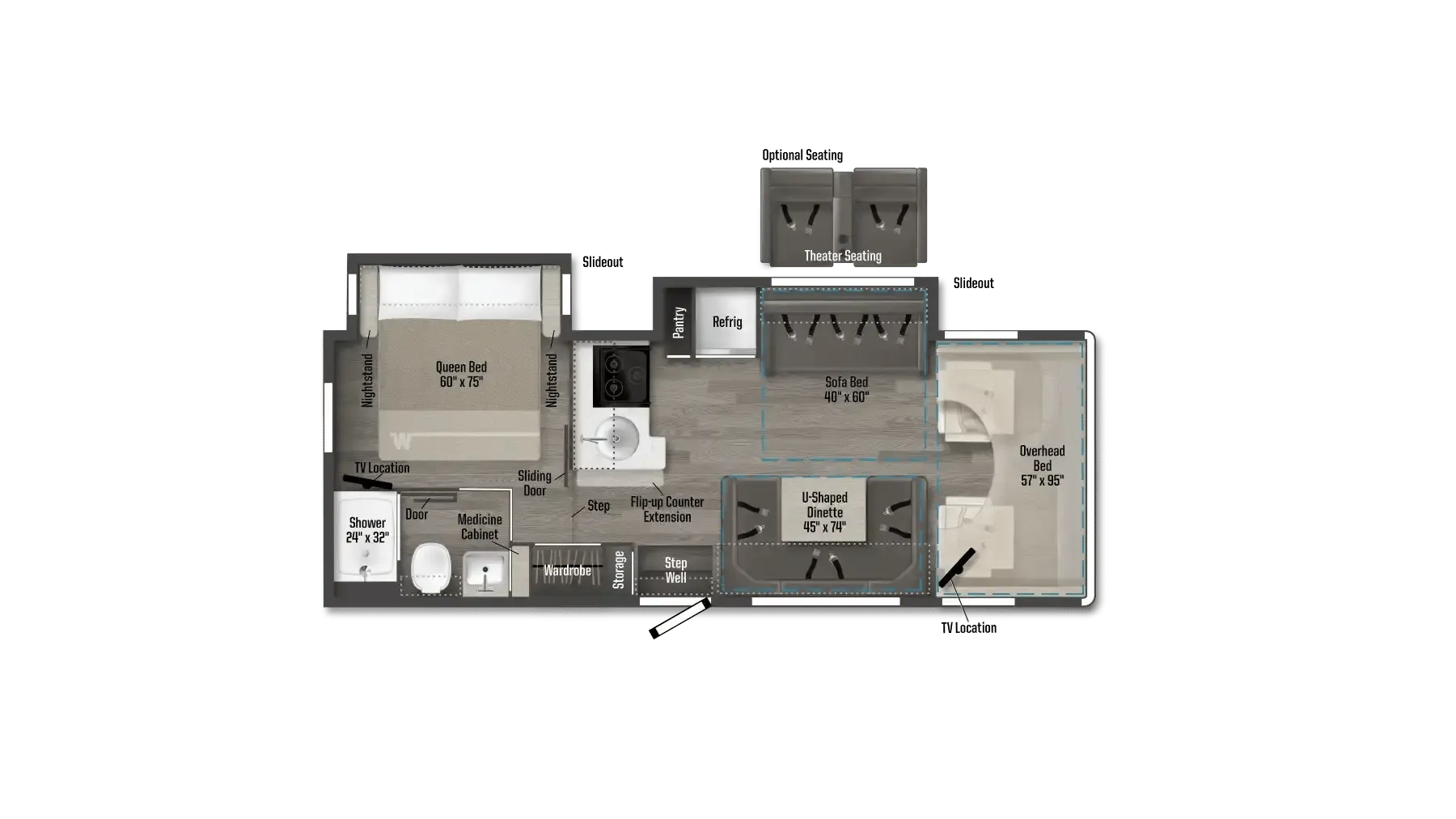 2026 Winnebago Spirit NPF Limited Edition 26NP - Floor plan